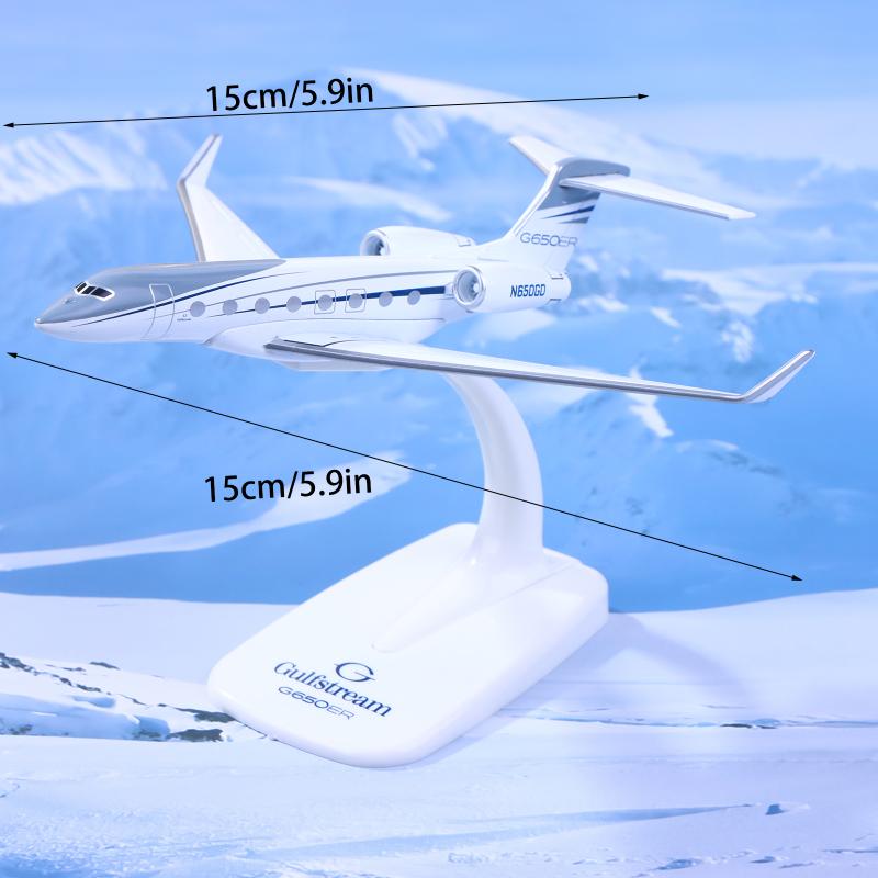 1 Stück Gulfstream G650 Flugzeug Diecast 1/200 Maßstab Flugzeugmodell Flugzeuge G650Er Flugzeugmodell Flugzeugmodell