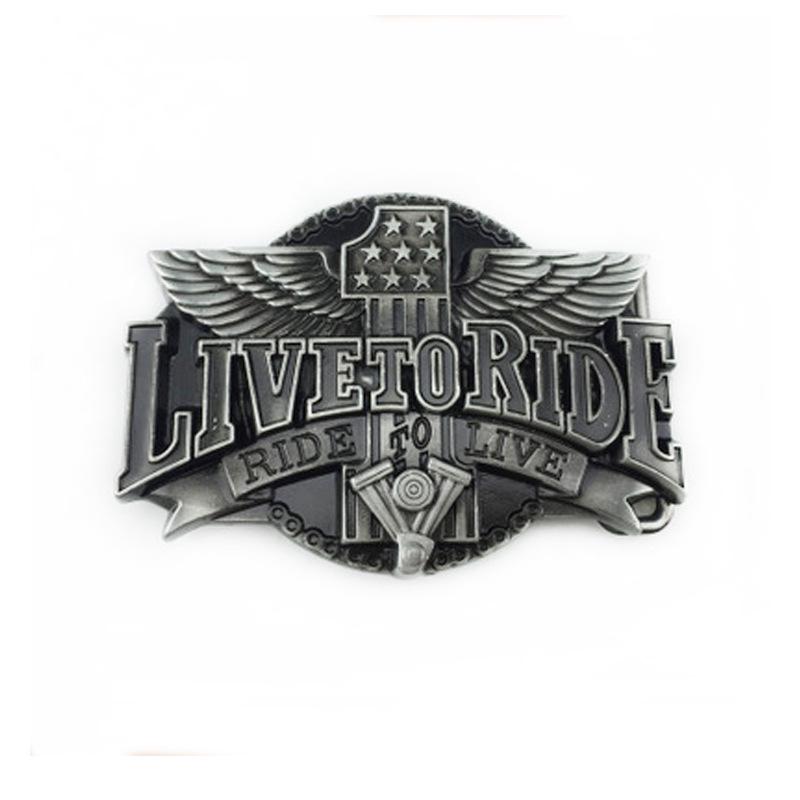 Retro Alloy Mechanical Belt Buckle with Youthful Style