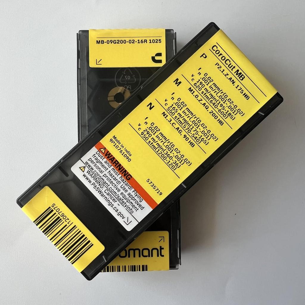 Sandvik / MB-09G200-02-16R 1025 / Original Swedish Hard Alloy Blade 5 Pcs