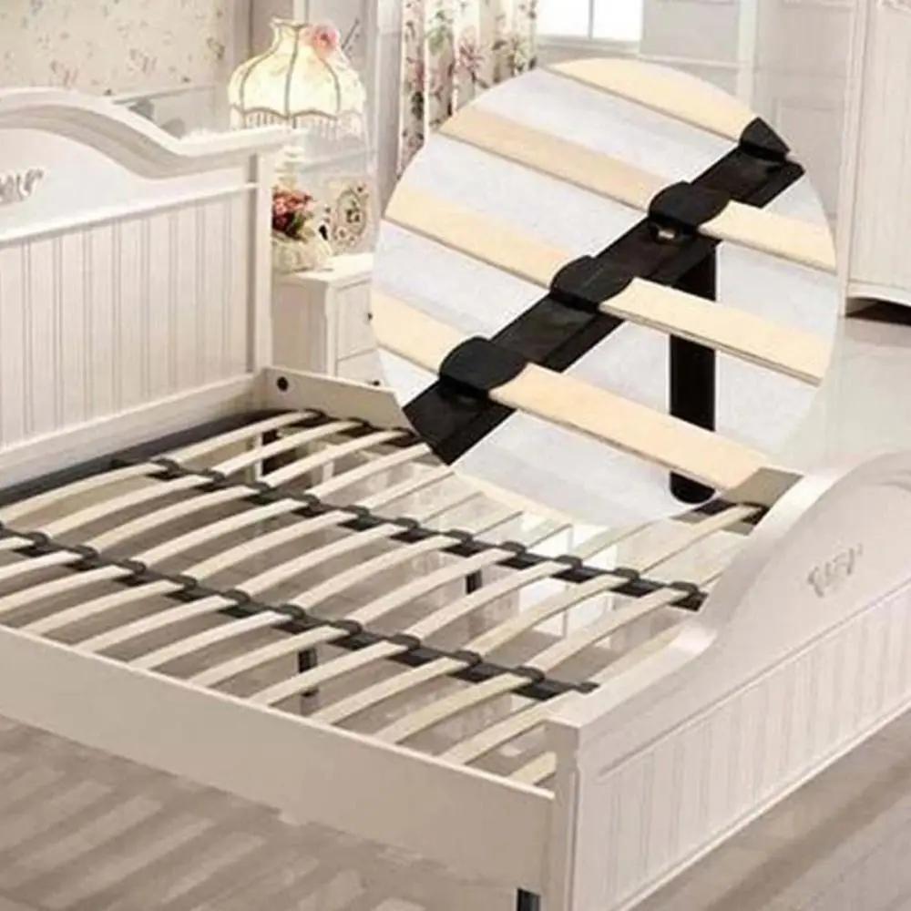 20pcs Replacement Bed Slat Holders Caps Plastic Black Bed Slats Connector Square Convenient Sofa End Caps Holder Sofa