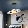 Modern Creative LED pendant light Children's Room Saturn Chandelier Bedroom Planetary Room Decoration Lighting Ceiling Light