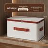 Tianshan Cotton Linen Foldable Storage Box - Moisture & Dust-Proof Wardrobe Organizer