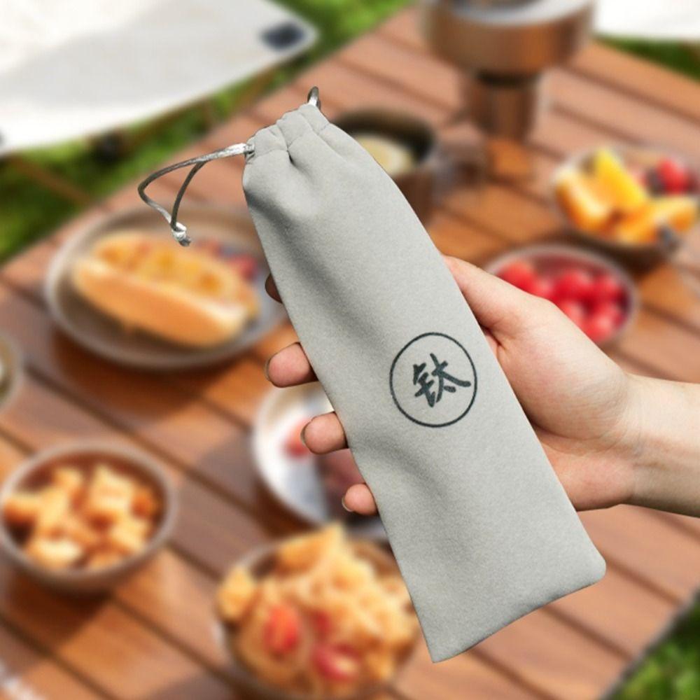 Environmental Titanium Spoon Portable Cutlery Fork New EDC Tool  Outdoor Tool