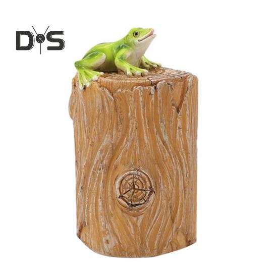 Animal Key Box Outdoor Animal Statue Key Hider Squirrel Hedgehog Frog Hidden Key Holder for Garden Front Porch Decor