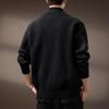 Men's High-End Stand Collar Cardigan Knit Jacket - Autumn/Winter Trendy Loose Sweater