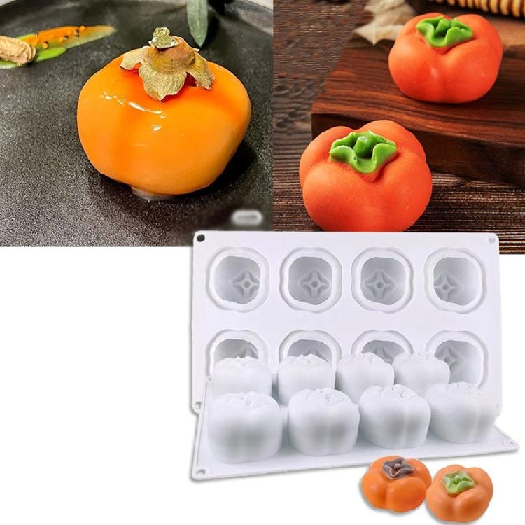 Silicone Mold 3D Persimmon Household Press Baking Utensil Bakeware Decoration