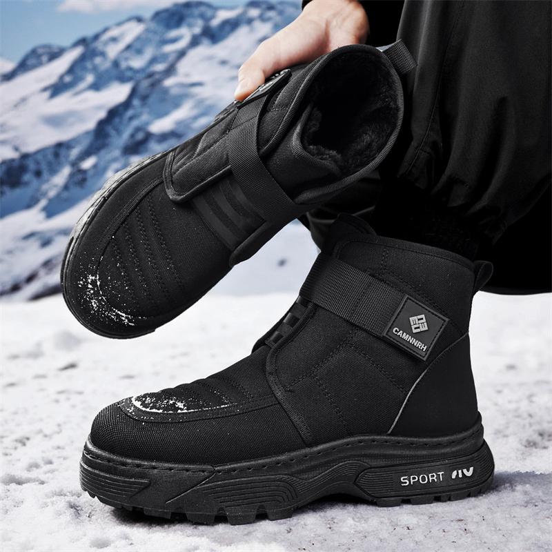 New Men's Classic Winter Fashion High Top Thick Sole Snow Shoes Comfortable Soft Sole