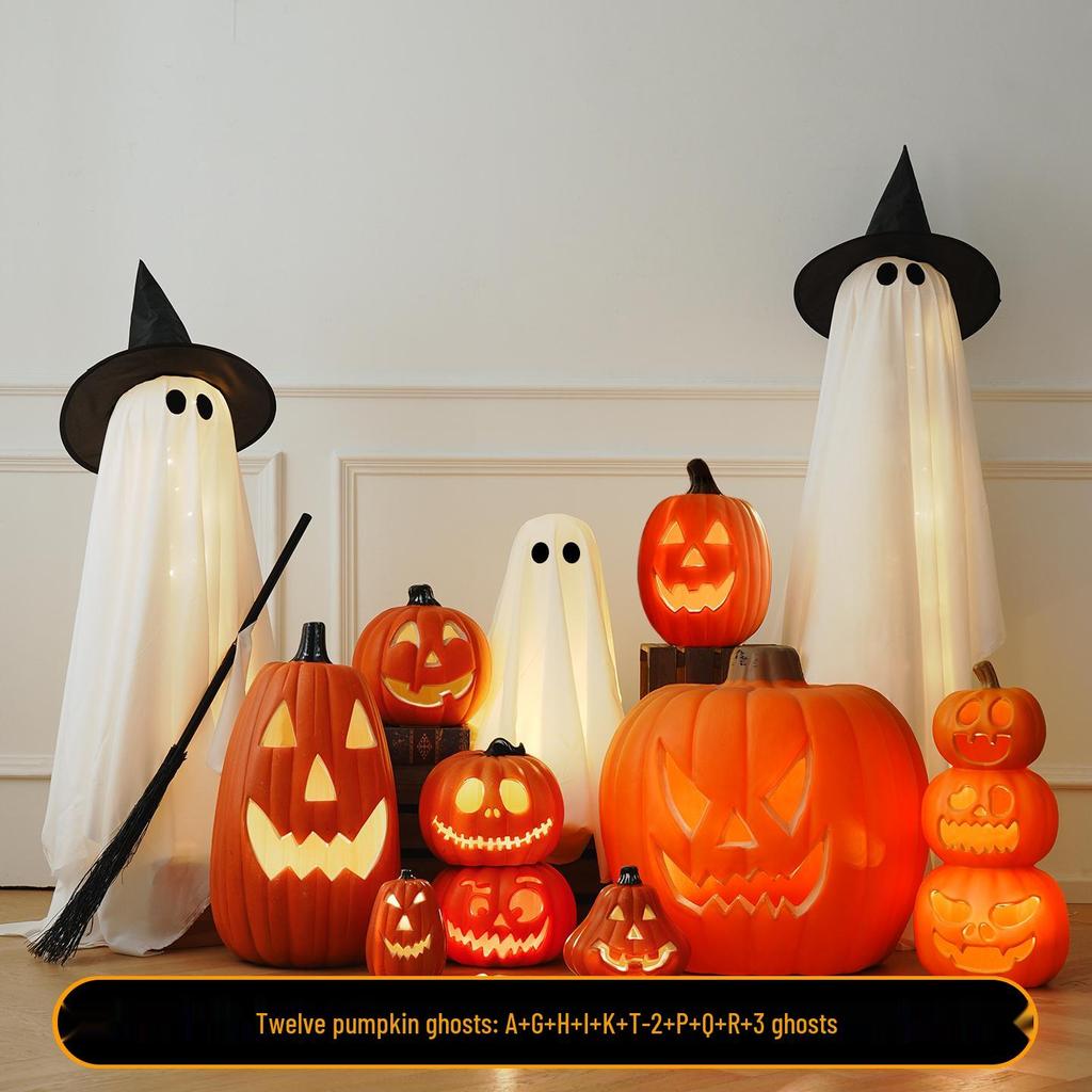 Halloween Large Pumpkin Lantern: Festive Decor for Doorways, Bars, and Shops