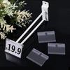Price Tag Price Label Holders Transparent Retail Shelf Card Slot  Mall Shop