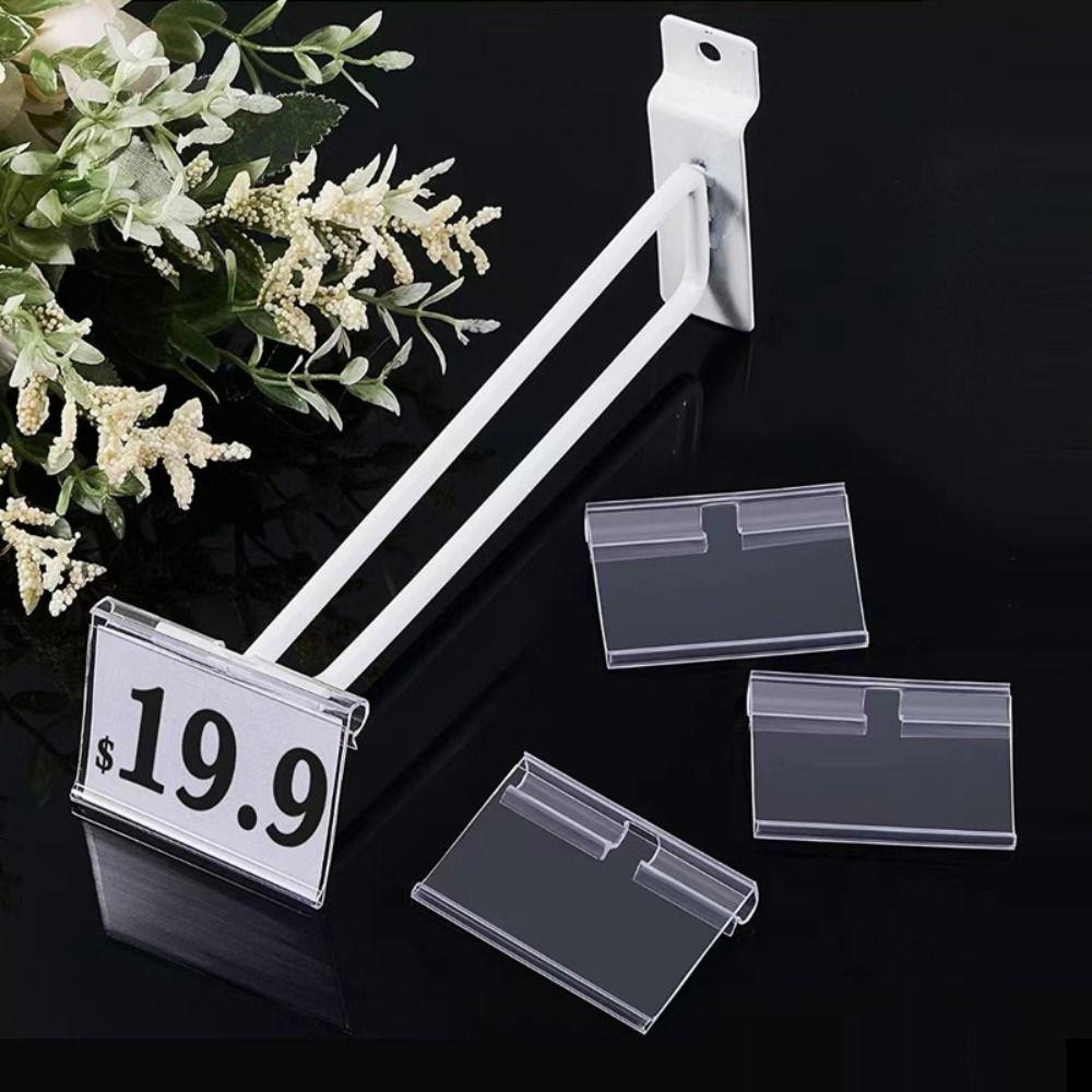 Price Tag Supermarket Label Display PVC Plastic Retail Shelf Card Slot  Mall Shop