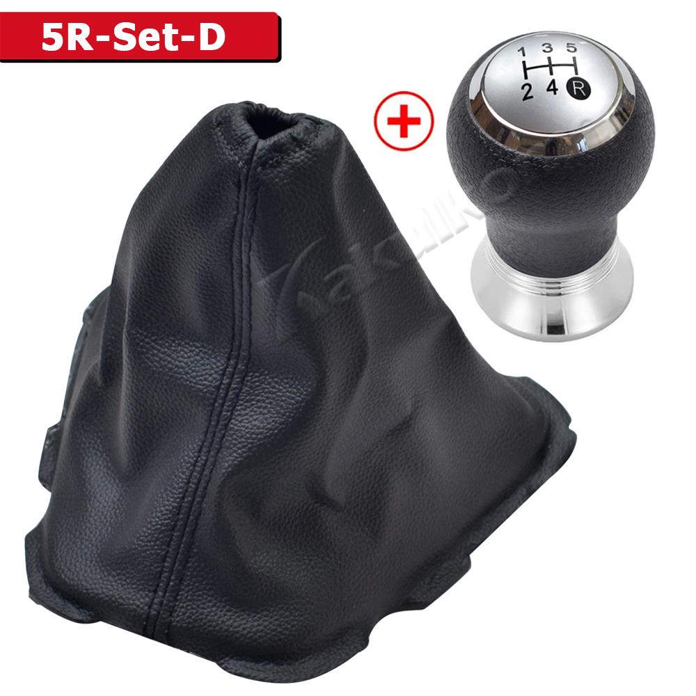 Manual 5/6 Speed Gear Shift Knob Lever Shifter Stick Handball PU Leather Cover For Toyota Auris 2006 2007 2008 2009 2010-2012