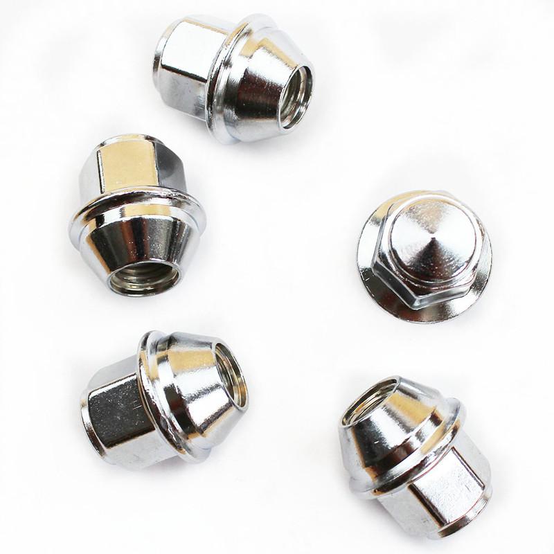 5PCS/lot Chrome Wheel Lug Nuts for Ford Foucs MK3 Mondeo KUGA Escape Fiesta Fusion Lincoln M12*1.5