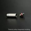 Titanium Alloy Waterproof Pill Box Portable Pill Bottle Pendant Pill Storage Sealed First-Aid Medicine Container With Keychain 4