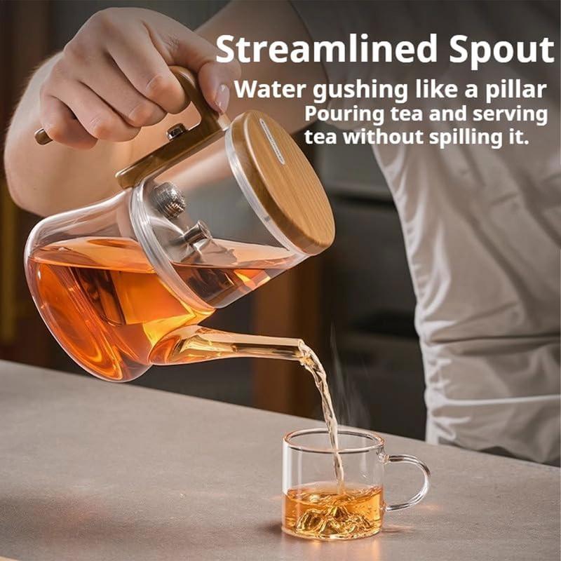 Home Magnetic Float Cup Teapot New heat-resistant Glass Magnetic Bombs Tea Water Separation Cup Tea Set