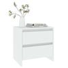 Nightstand White 45 x 34.5 x 44.5 cm Engineered Wood