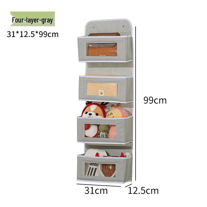 

Подвесной многослойный тканевый органайзер для гардероба с прозрачными вставками