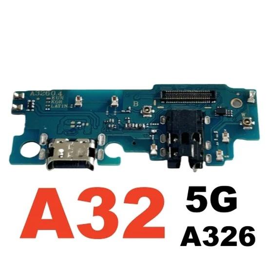 SamSung A13 A14 A23 A24 A32 A34 A52 A72 5G A02S A03S A04S için Şarj Portu USB Dock Esnek Kablo Dock Kartı