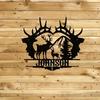 Classic Metal Elk Wall Art Personalized Matte Finish Easy Mounting Reusable Home Garden Gift