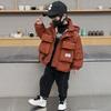 Boys' Fleece-Lined Jacket, Winter Casual Children's Cotton Coat