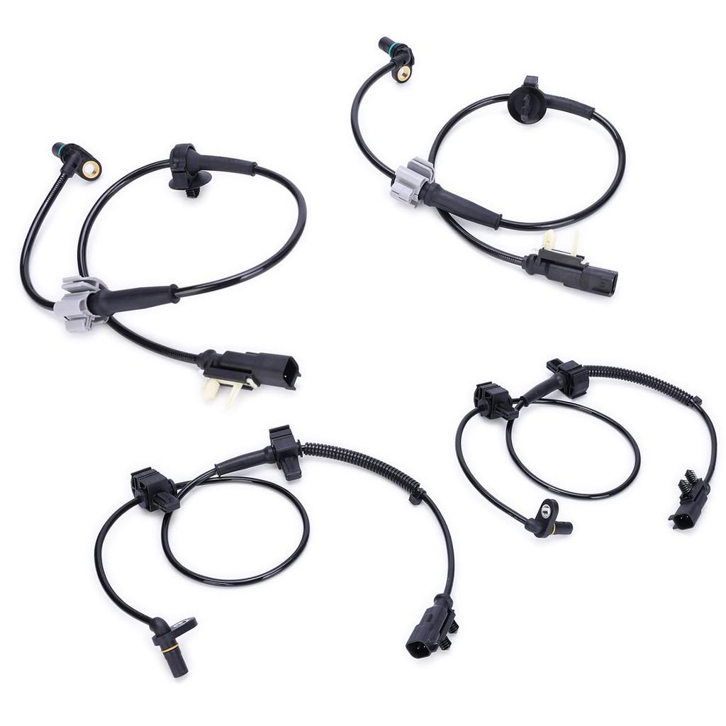 4Pcs ABS Sensor Anti-Lock Brake System Wheel Speed Sensor Front/Rear Wheels Compatible with for J-eep Silverado 1500 Tahoe for Sierra 1500 Yukon