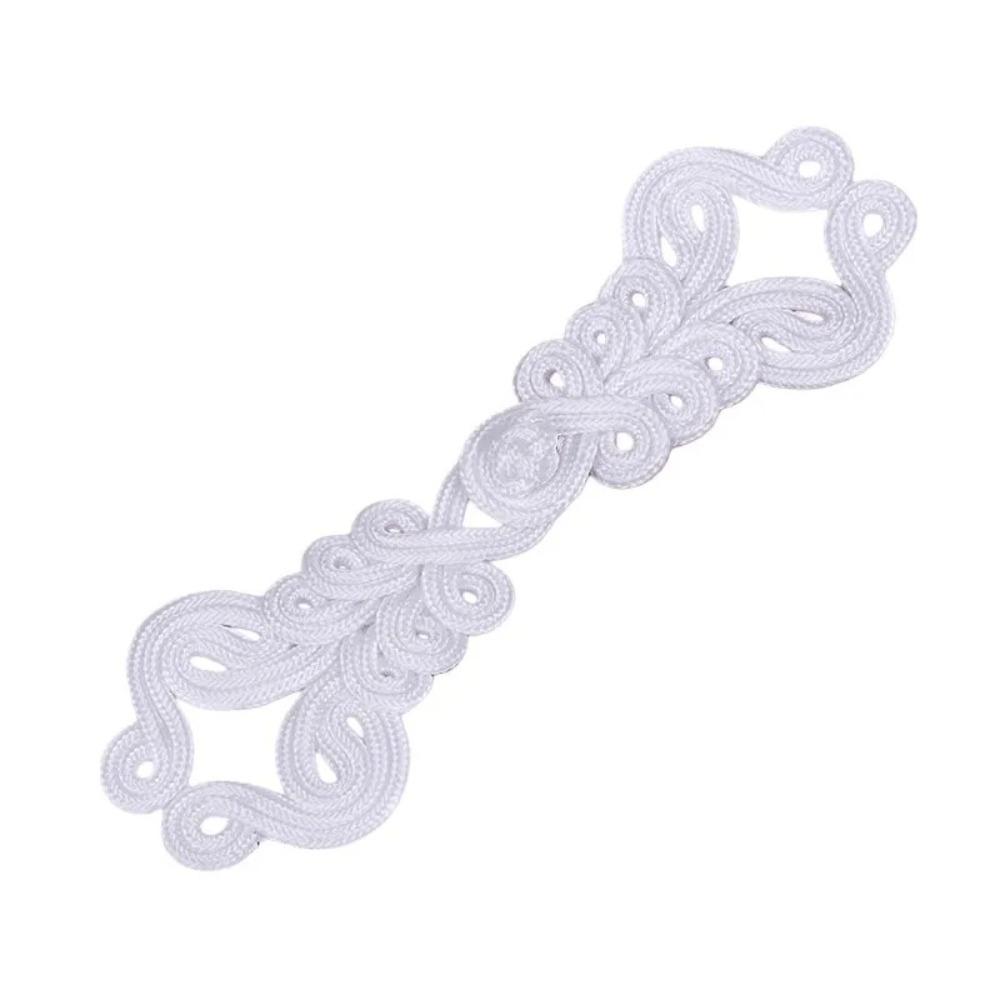 Zlaté hedvábné čínské žabí knoflíky Zapínání uzlový styl Květinové zapínání Knoflík Ručně vyráběné čínské uzlové knoflíky DIY řemeslo