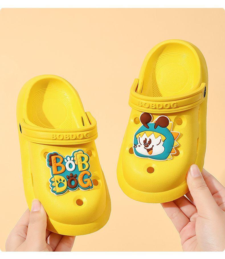 Pantofole Cartoni Animati Antiscivolo per Bambini: Zoccoli da Spiaggia Morbidi con Punta Chiusa per l'Estate