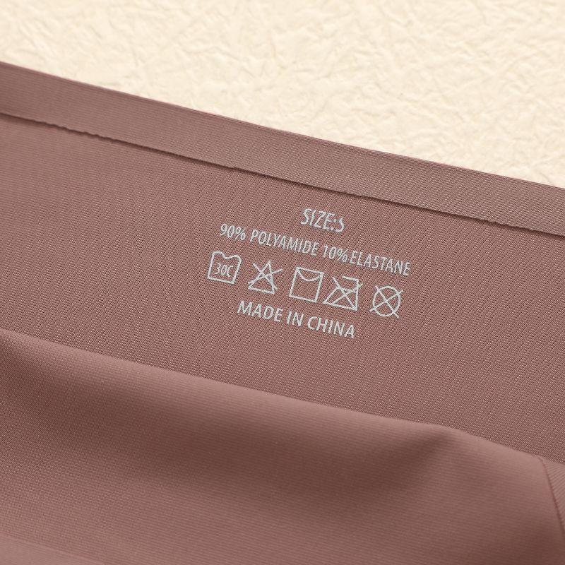 FINETOO ქალის უნაკერო ტრუსები უკვალო საცვლები ქალისთვის სექსუალური კომფორტული თეთრეული ერთი ფერის ტრუსები