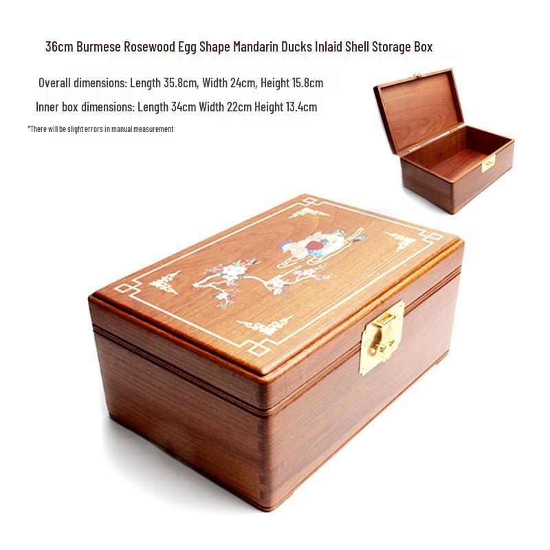 Burmese Rosewood Jewelry Box: Solid Wood Accessory Storage In Various Styles - Chinese Style Wedding Collection