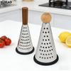 Grater 3 Side Shred Manual Handheld Stainless Steel Multi-Purpose Non-Slip Shredder Cone Vegetable Grater Kitchen Tool