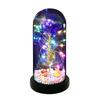 Rose Flower Gifts for Women Light Up Rose in Acrylic Dome Gifts for Mom Colorful Eternal Flower Forever Rose Gifts