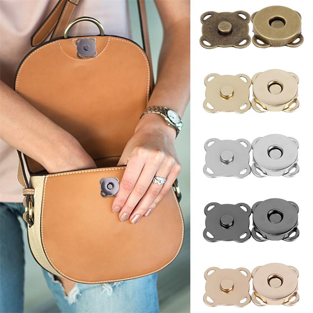 

1Pair Wallet Craft Fasteners Clasps Buttons Self-Sewing Adsorption Buckle For Clothes Bags Shoes