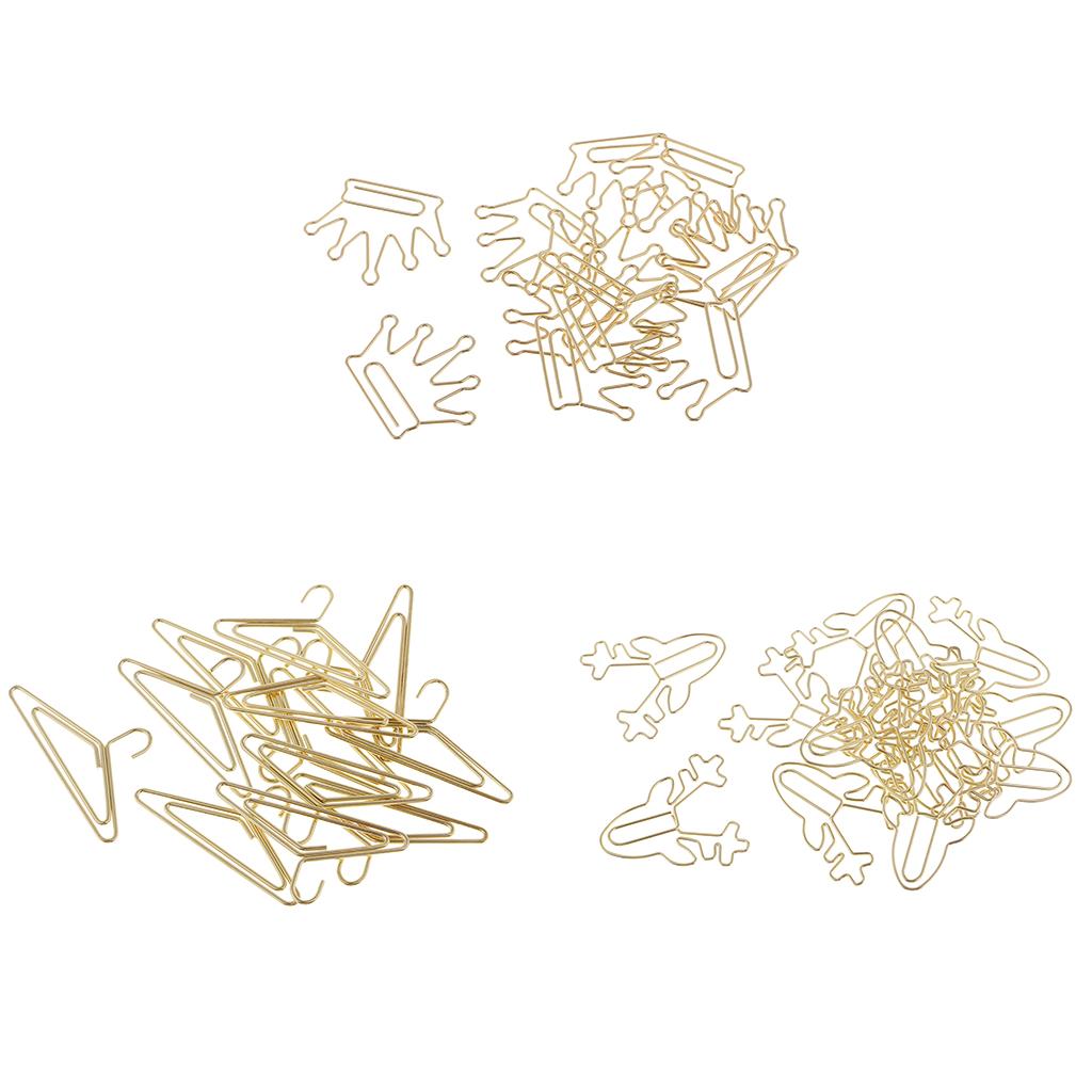 12 Packs Creative Cute Metal Paper Clips Bookmark