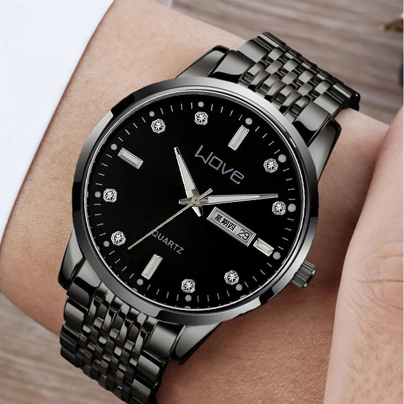 Men'S Ultra-Thin Watch Waterproof Luminous Calendar Quartz Watch