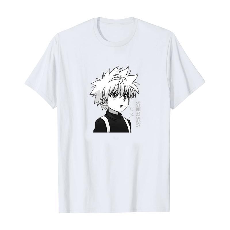 Unisexs Tshirt Hunter X Hunter Anime Kilua Printed Tshirt Unisexs and Womens Tshirt Unisexs Top Sports Tshirt Tee 2026 Summer Tee