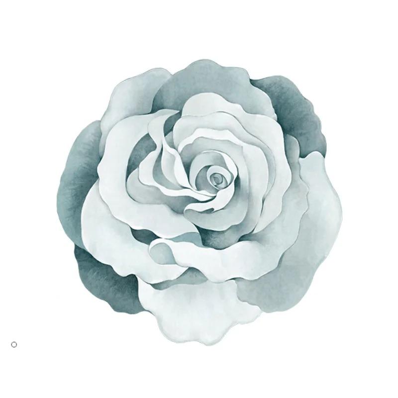 French Style Living Room Decoration Flower Carpet Irregular Shape Rugs for Bedroom Vintage Art Lounge Rug Home Thicken Floor Mat