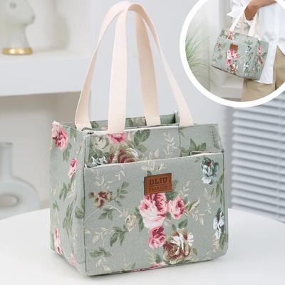 Isoliertasche Kühltasche Tragbare Eisbeutel Modedruck Mehrzweck Lunchtasche Bento-Tasche Haushalt Lunchbox Handtasche