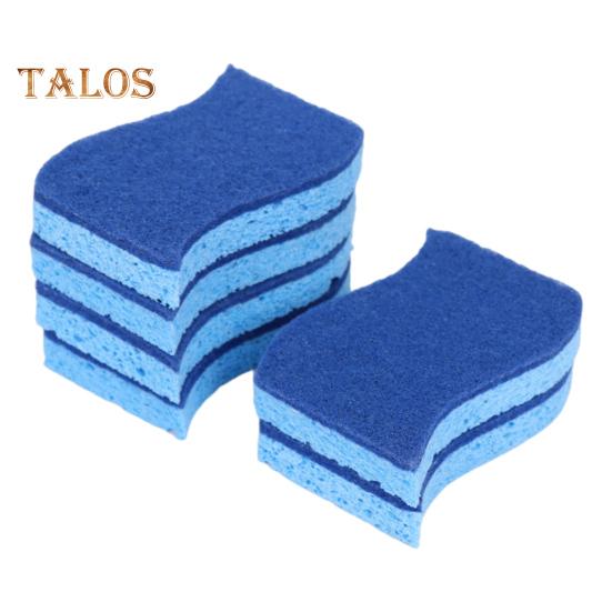 

6/12 шт. губчатых тряпок S-образной формы, бытовая тряпка для уборки, универсальная кухонная, ванная, плита, чистящие губки 6pcs