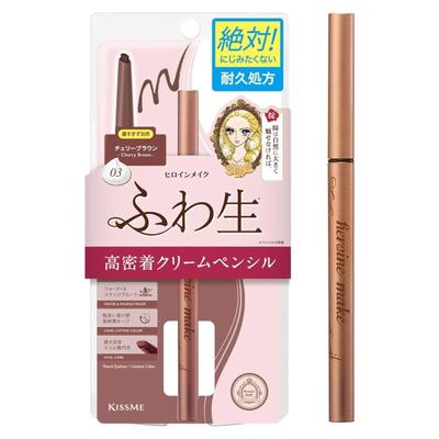 Heroine Make Soft Define Cream Pencil N 03 Cherry Brown Retractable Eyeliner Oval Core Natural 0.1g