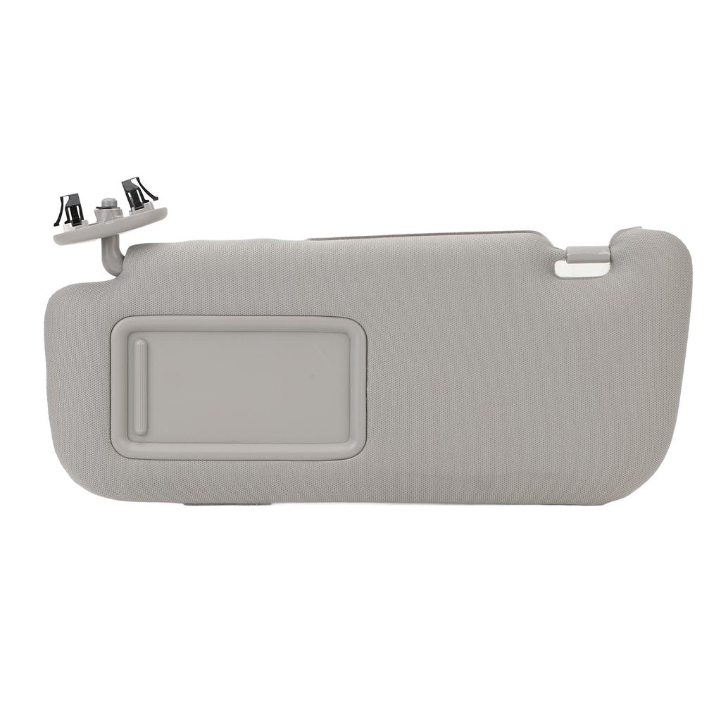 Sun Visor Fabric Grey Sun Shielding Visor Mirror with Makeup Mirror Replacement for Toyota Corolla 2007 To 2013 Left