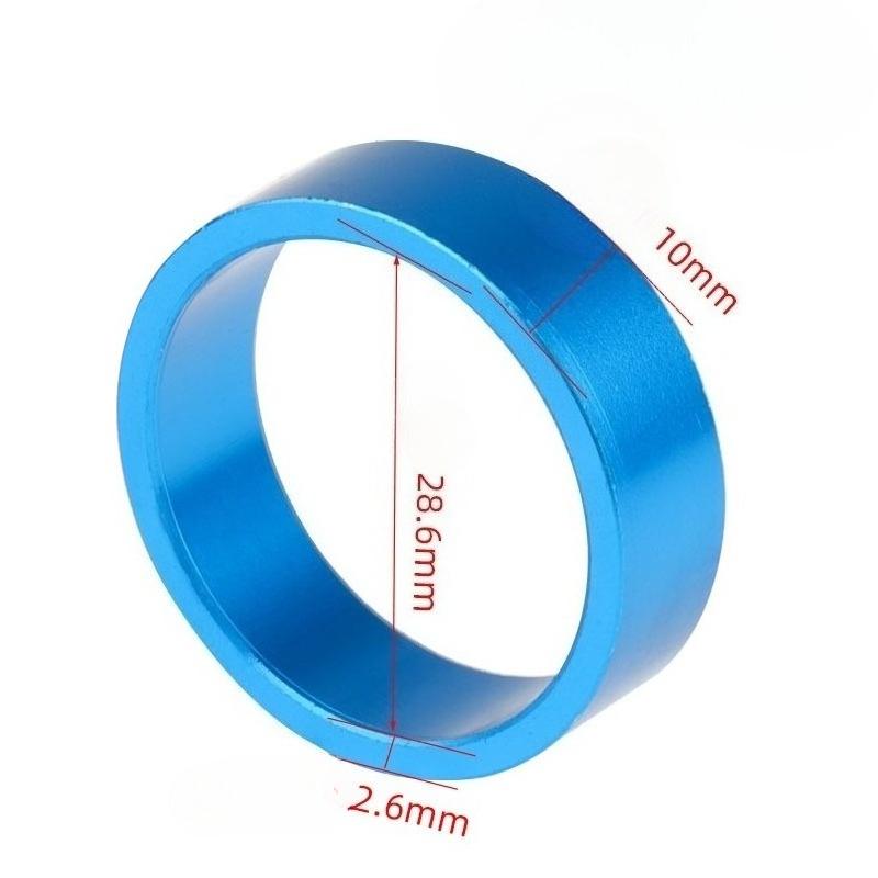 5pcs 10mm Bicycle Headset Stem Aluminum Alloy Washer MTB Road Bike Front Fork Spacer Ring Gasket for 28.6mm 1-1/8 Steerer Tube