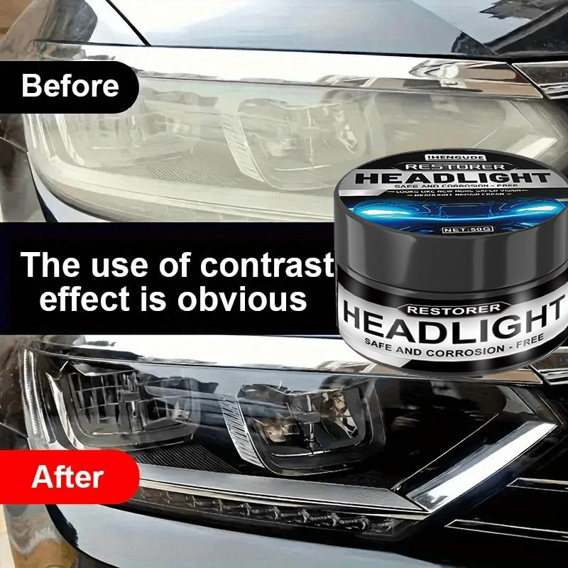 Car Headlight Restoration Polishing Kit - Scratch Remover and Oxidation Cleaning Repair Paste, Used for Polishing Car Headli