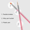 Lady Dotting Drawing Nail 15Pcs Hook Art Line Pen Polish Makeup Brushes Manicure Tool