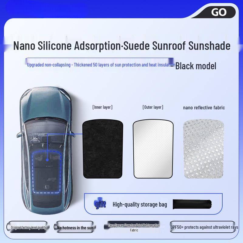 Tesla Model Y/3 Sunroof Sunshade - New Panoramic Heat Insulation Curtain