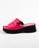Flip-flops med tykke såler Evromoda 6811320 36 Fuchsia skinn
