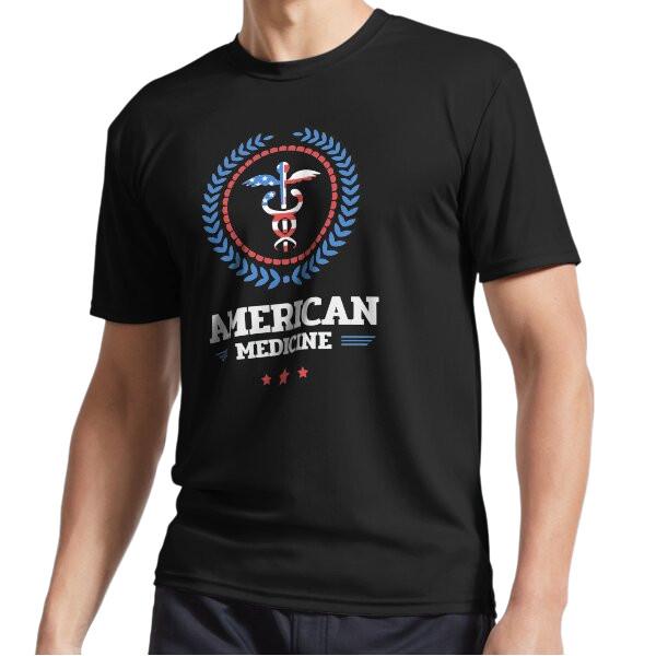 Medicine Medical Logo Funny Size Unisex T-Shirt L