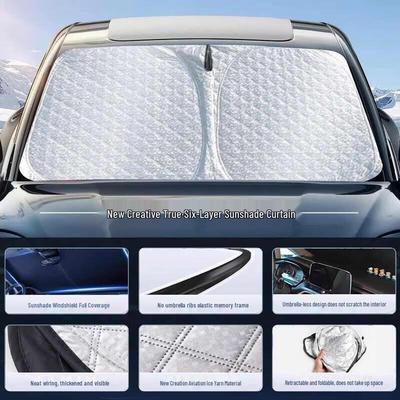 HANDUNYOU Custom Fit Car Windshield Sunshade