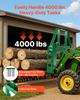 Skid Steer Pallet Forks, 1814 Kg Rated Load Capacity, Pallet Fork Frame Attachment with 1065 Mm Pallet Forks Forklift Blades, 50.8 Mm Hitch Receiver &