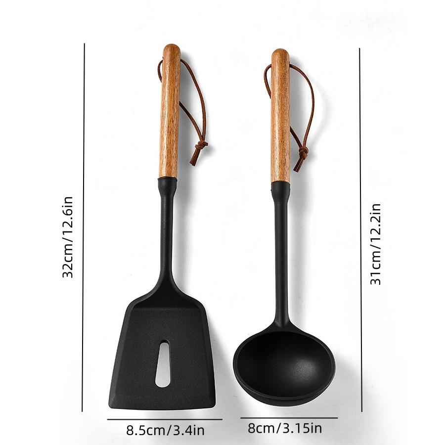 Silicone Cooking Utensils Silicone Shovel Soup Ladle for Baking Mixing Grilling Serving Food Silicone Kitchen Cookware Utensils