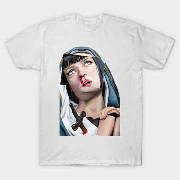 Funny Pulp Fiction TShirt Mia Wallace Quentin Tarantino Graphic Tshirts 90s Vintage Women Men Breathable Comfortable Tee Shirts