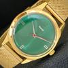 HMT PILOT VINTAGE HAND-WINDING INDIAN MENS GREEN COLOR DIAL WATCH A702081-5 R208-a702081
